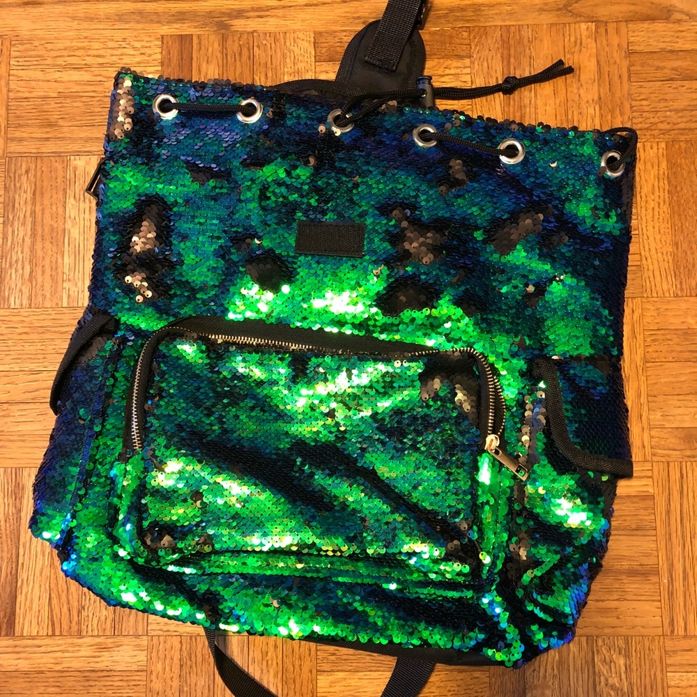 Sequin backpack festival rave mermaid Coachella - Picture 7 of 8